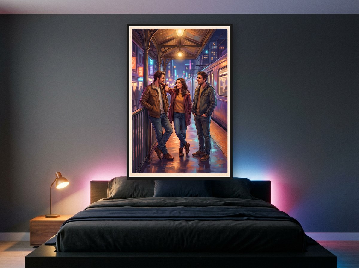 Neon train · Your People Poster