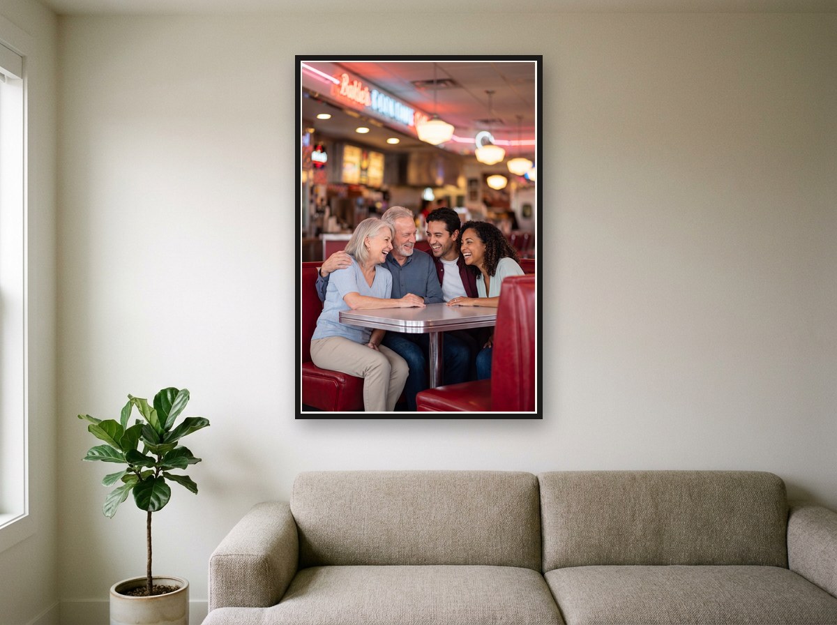 Diner booth · Your People Poster