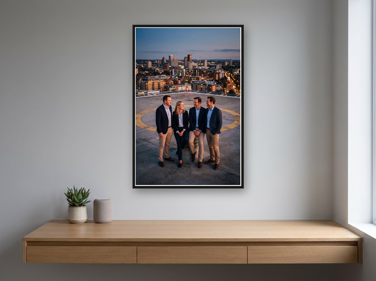 Helipad dusk · Your People Poster