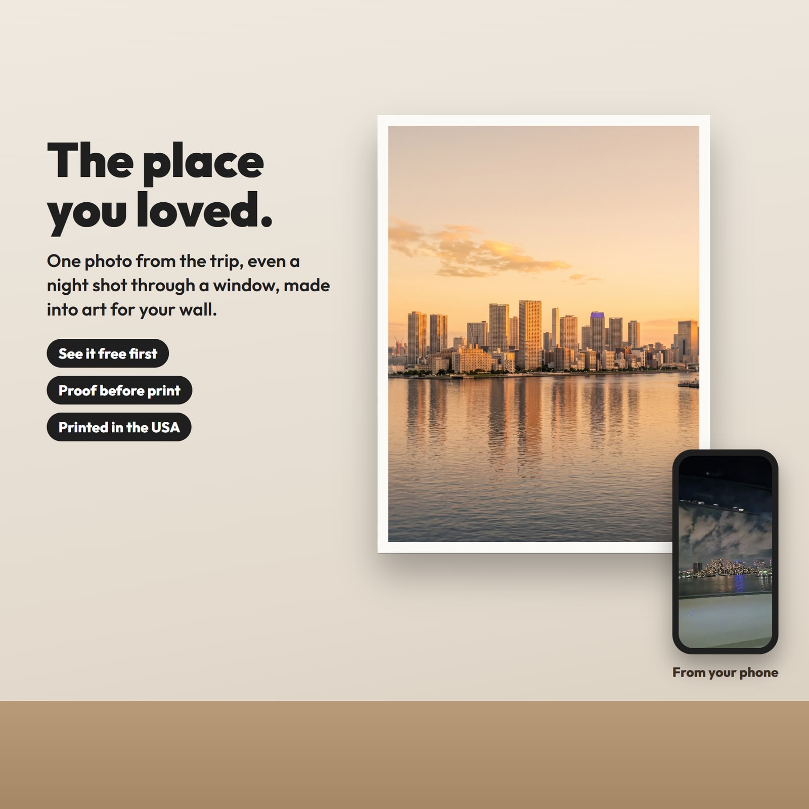 Your Place · As a Poster