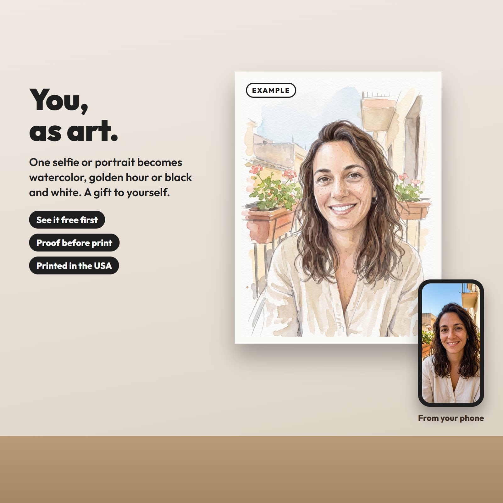 Your Portrait · As a Poster
